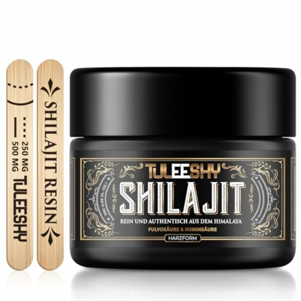 Shilajit Original Himalaya Shilajit Harz mit Fulvosäure & Spurenmineralien – 100% Reine Goldene Qualität, Ohne Zusatzstoffe (1er Pack)