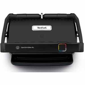 Tefal OptiGrill Elite XL Kontaktgrill, 16 Programme, Digitales Display mit Garstufenanzeige, Abnehmbare XL-Platten, Elektrogrill, Schwarz, GC760812