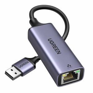 UGREEN USB LAN Adapter 1000 Mbps USB Ethernet Adapter USB auf RJ45 USB Netzwerkadapter Aluminium kompatibel mit Switch,Mi Box,Laptop unter Win 11/10/ 8.1/8, Mac OS, Linux（Grau）