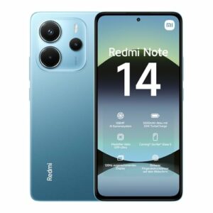 Xiaomi Redmi Note 14 Smartphone, 8 + 256GB, Blue, 108MP AI-Kamerasystem, 5500mAh Akku, 120Hz Augenschutzdisplay, AI-Funktionen (kein Ladegerät enthalten)