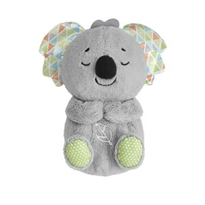 Fisher-Price Schlummer-Koala mit Sanfter Musik, Licht & Rhythmischen Atembewegungen, Koala Kuscheltier, Baby Spielzeug, Nachtlicht mit Musik für Babys, Baby Erstausstattung, für Neugeborene 0+, HBP87