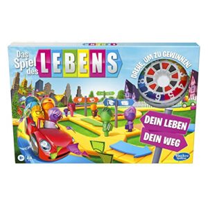 Hasbro Das Spiel des Lebens, Brettspiel für die ganze Familie für 2 – 4 Spieler, für Kinder ab 8 Jahren, enthält Bunte Stifte