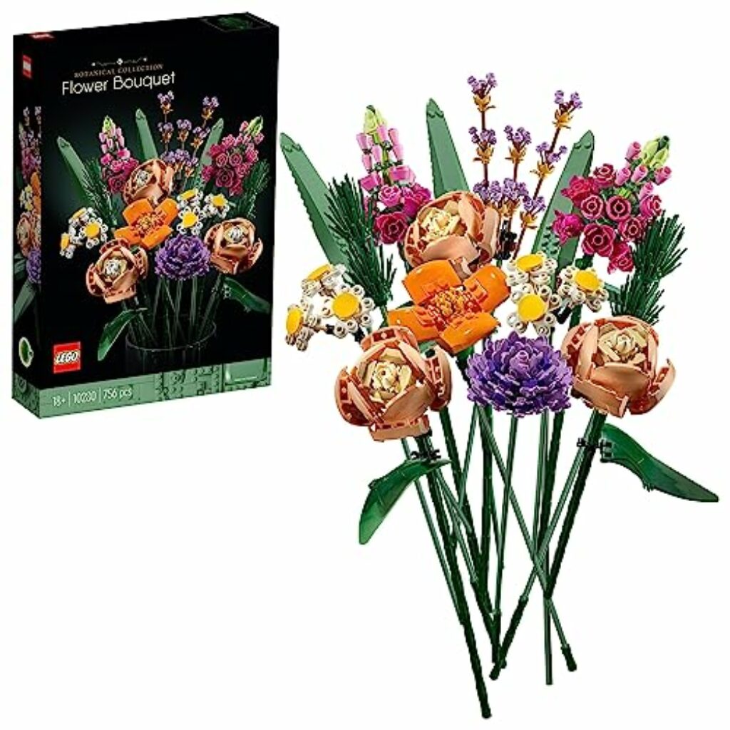 LEGO Botanicals Blumenstrauß - Künstliche Blumen Set für Erwachsene - Zimmerdeko und Geschenk zum Valentinstag für Frauen & Männer, Freund oder Freundin - Wohnaccessoires - Botanik Kollektion 10280