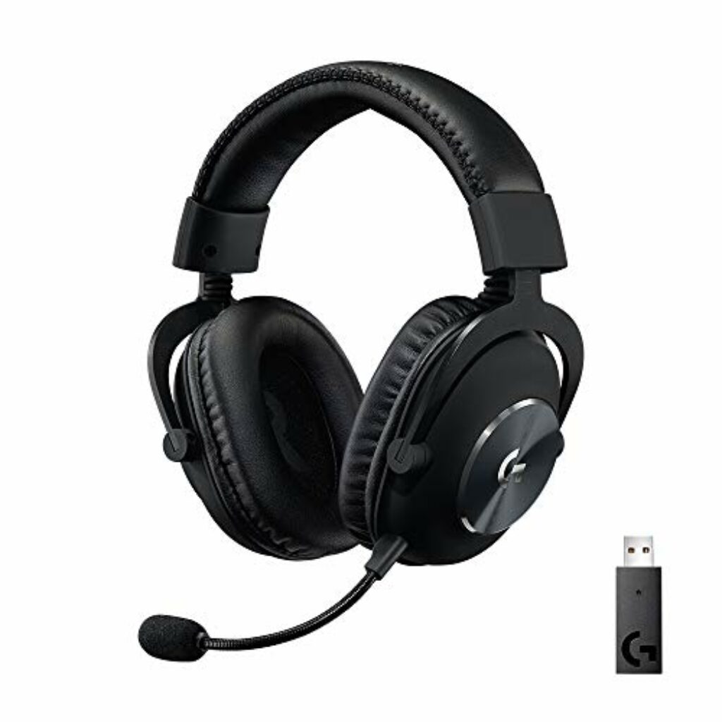 Logitech G PRO X LIGHTSPEED Kabelloses Gaming-Headset mit Blue VO!CE Mikrofonfiltertechnologie, PRO G 50mm Lautsprechern, DTS Headphone: X 2.0, 20+ Stunden Akkulaufzeit, PC, PS5, PS4, Switch - Schwarz