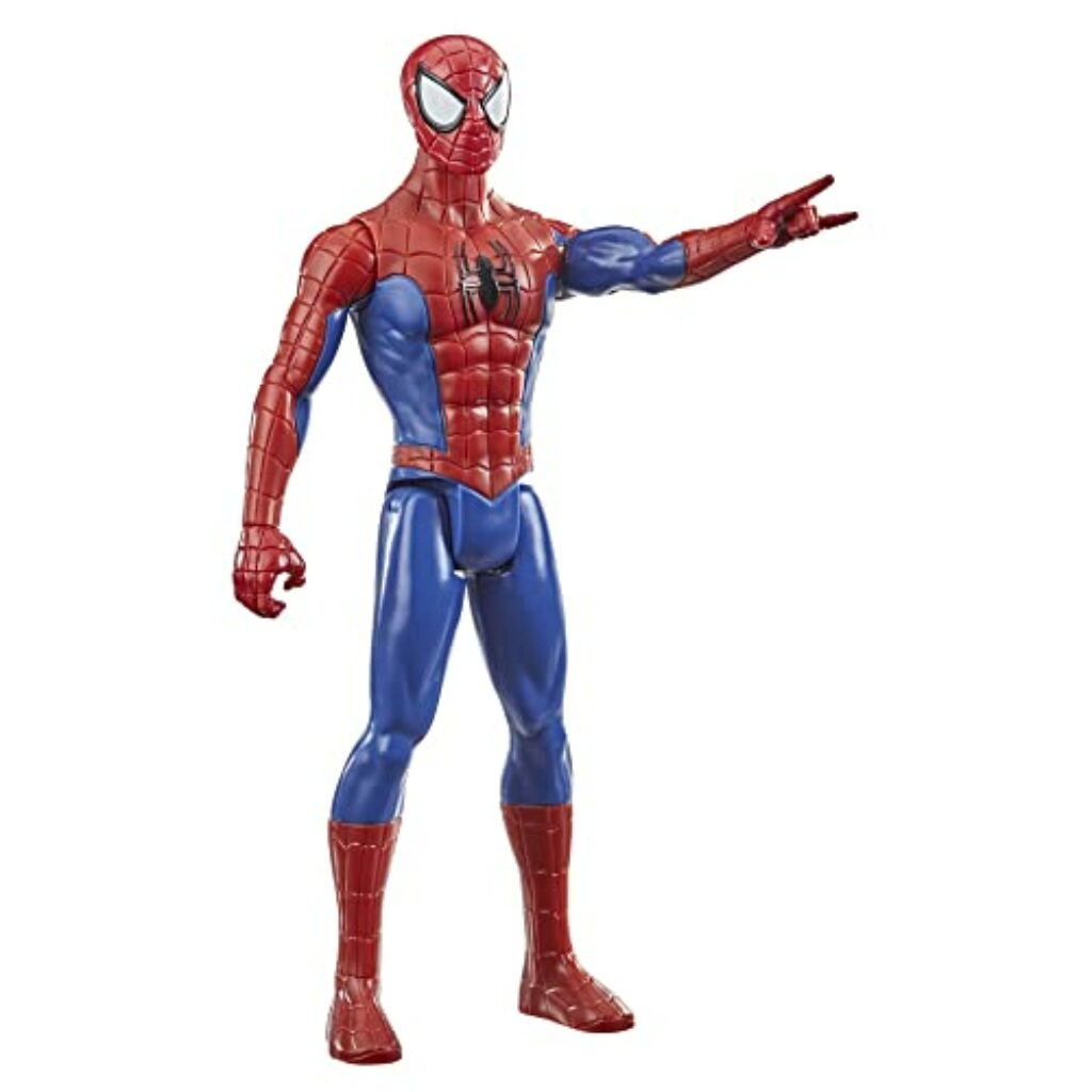 Marvel Titan Hero Serie Spider-Man Action-Figur, 30 cm große Superhelden, mit beweglichen Gliedmaßen, kompaktibel mit Anderen Spider-Man Spielzeugen, für Kinder ab 5 Jahren