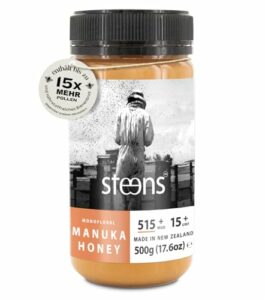 Steens Manuka Honey MGO 515+ - 500 g rein roher 100% zertifizierter UMF 15+ Manuka Honig - abgefüllt und versiegelt in Neuseeland