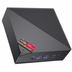 ACEMAGICIAN AM06 Pro Mini PC, AMD Ryzen 7 5825U (8C/16T, bis zu 4.5Ghz),16GB DDR4 512GB M.2 SSD Mini Computer mit Type-C |Dual LAN| WiFi6 |BT5.2