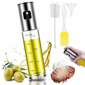 BETA NOBLE〖Verstärkte〗Ölsprüher zum Kochen, Öl Sprühflasche, Ölspray zum Kochen, Olivenölsprüher für Salat, Grillen, Backen in der Küche