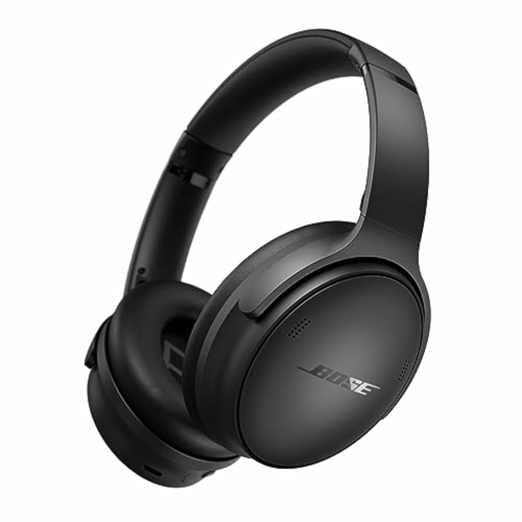 Bose QuietComfort SC Kabellose Kopfhörer mit Noise-Cancelling, Bluetooth Over-Ear-Kopfhörer, bis zu 24 Stunden Akkulaufzeit, mit Soft Case, Schwarz