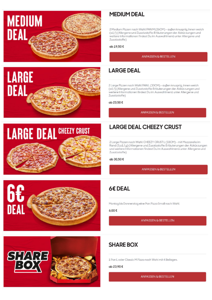 Pizza Hut Gutscheine & Coupons